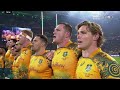 Wallabies sing Australian anthem in Indigenous language before Test with England