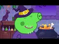 PEPPA PIG TURNED INTO A GIANT 3 HEAD ZOMBIE AT HOUSE | Peppa Pig Funny Animation