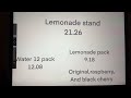 Lemonade Stand Idea