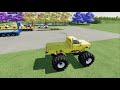 TRANSPORTING CARS, AMBULANCE, POLICE CARS, FIRE TRUCK, MONSTER TRUCK OF COLORS! WITH TRUCKS! - FS 22