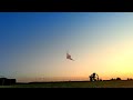 Level One BADASS SUL Costum in the sunrise. stunt kite tricks