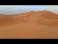 Sahara Desert, Erg Chebbi Dunes, Sunrise atop a massive sand dune