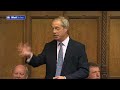 Nigel Farage addresses Parliament for the first time as an MP