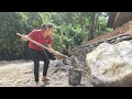 How to build stone walls to prevent landslides in the rainy season | Lý Thị Viện