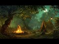 Ambience Fireplace: Fantasy Medieval Camp