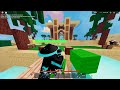 i tried to become the skywars master in Roblox bedwars (failed miserably)