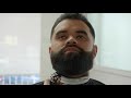 Barber Delivers Insane Fade & Kratos Style Beard