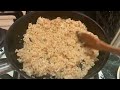 Cooking a marinating chicken | fried Rice