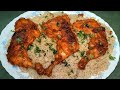 Tandoori Chicken With Special Fragrant Rice Recipe ♥️🍗😋 l Tandoori Chicken Without Oven And Tandoor🔥