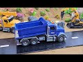 Diy tractor mini Bulldozer to making concrete road | Construction Vehicles, Road Roller #65
