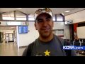 Wounded Veteran Greeted At Airport