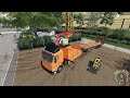 Setting up big LIEBHERR 81K crane | Public Work | Farming Simulator 19 | Episode 4