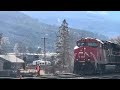 CN 3212 stops at Vavenby, BC