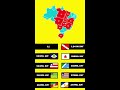 Top 10 Maiores Estados do Brasil (Por Tamanho) #shorts