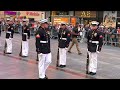 US Marine Corps Silent Drill at Times SQ NYC, Fleet Week 2022