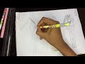 Easy fashion drawing for beginners ❤️Fashion illustration drawing tutorial  step by step