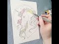 Speed Painting a Pan Pride Unicorn