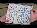 Rainbow Neurographic Art | Adding Colour to a New Piece with Watercolour Pencils