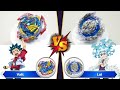 【 ALL Valkyrie VS ALL Longinus 】 Beyblade Burst Relay battle ベイブレードバースト 베이블레이드 버스트