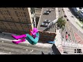 GTA 5 Rainbow Spiderman Epic Ragdolls Jumps and Fails Ep.6