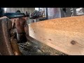 #Wood working, proses large pine splitting