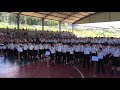 Hino Nacional Brasileiro cantado pelos alunos do Colégio Tiradentes de Pouso Alegre