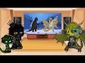 The Kaiju react to Godzilla Vs. King Ghidorah The Musical Animated Song || Gacha club ||