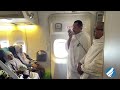 What happens on board a Hajj flight