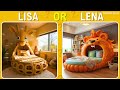 Lisa or Lena 🔥 🔥 🔥 | AMAZING BEDS 🛏️😴| #lisa #lena #lisaorlena #lisaandlena #viral #lisa #lena
