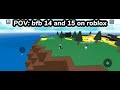 POV:bfb 14 and bfb 15 on roblox