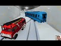 Trains vs Portal Trap - Train vs Deep Water - BeamNG #36
