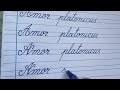 Calligraphy I Handwriting practice  / Latin