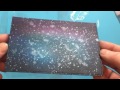 Galaxy sky with distress inks