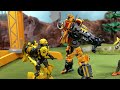 Transformers Rise of the Beast - Battletrap vs Airazor vs Bumblebee [Stop Motion Part 1]