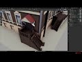Blender Speed Modeling - Low Poly Achitecture with Grease Pencil and Cartoon EEVEE Shader.