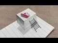 Mind-Blowing 3D Drawing: Realistic Floating Cube with Ladder!