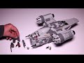 Lego Star Wars 75292 The Mandalorian Razor Crest Bounty Hunter Transport Speed Build