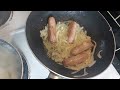 BRAISED SAUSAGES,  DIFFERENT VERSION OD SAUSAGE AND MASH PART 1