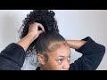 HOW TO: Sleek high Ponytail On Natural Hair