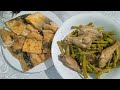 STRING BEANS WITH CHICKEN/FRIED MILKFISH