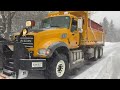 PLOWING SNOW~COMPILATION~Snow Storms/Slipping,  Sliding & Getting Stuck  #jimhowdigsdirt #snowplow