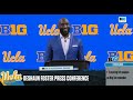 UCLA coach DeShaun Foster with an awkward Big Ten Football Media Day opening statement