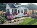 July Garden Tour, Thrift Find, and Visit My Mom's Midwest Farm Garden! 🙂⛲🌸