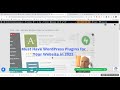 Must Have WordPress Plugins For Your Website in 2022