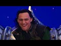 Tom Hiddleston as Loki & as Thor. Behind the Scenes