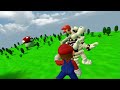 Mario run into jump practice animation