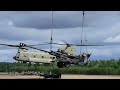 Chinook HEAVY LIFT Helicopter Sling Load MASSIVE M777 Howitzer