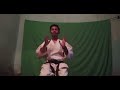 Full body warm-up before karate