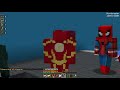 Thor vs Spiderman vs Ironman - SUPERHERO MAP WARS! (Minecraft)