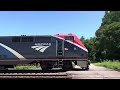 Amtrak P079 with new paint P42DC in Woodford Va